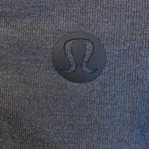 Lululemon The Fundamental Graphic T-Shirt Active Run Men M Spellout Hiking Blue - Picture 7 of 7